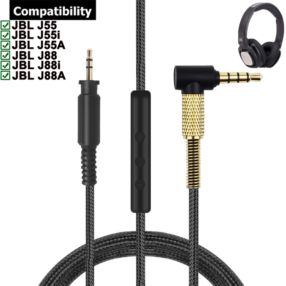 OFC 2.5mm Replacement Stereo Audio Nylon Braided Cable Extension Music