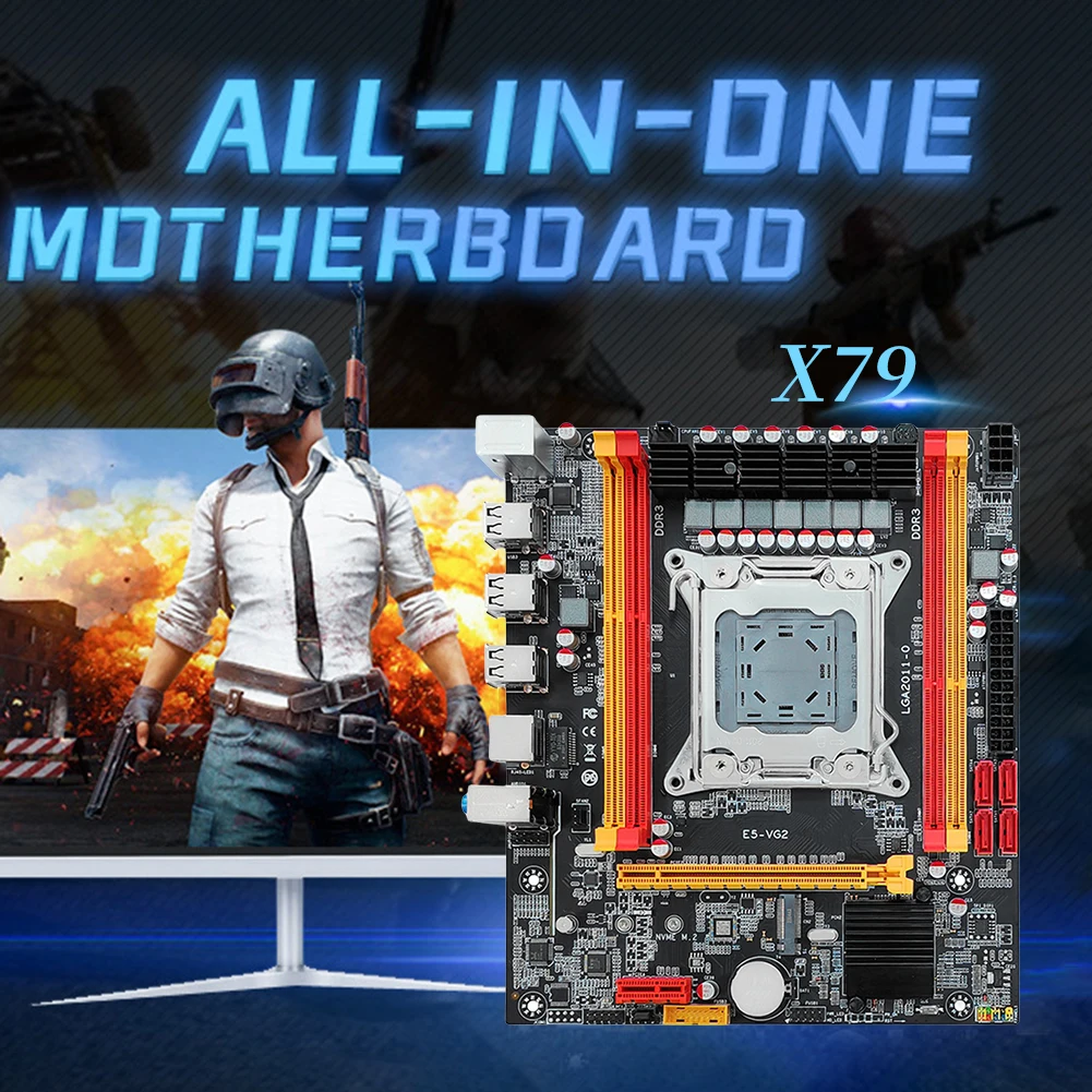 X79  Ʈ NVME M.2 SSD LGA 2011 ǻ ,  CPU E5 2600/2689/2690/2670  PCIE 16X 4 * SATA2.0 ̽