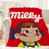 Blanket Plush Nap Sofa rug for Cute Living Room Cartoon Warm Office Fujiya Peko Bedroom Birthday Chan Home Travel Girl Kid Gifts 6