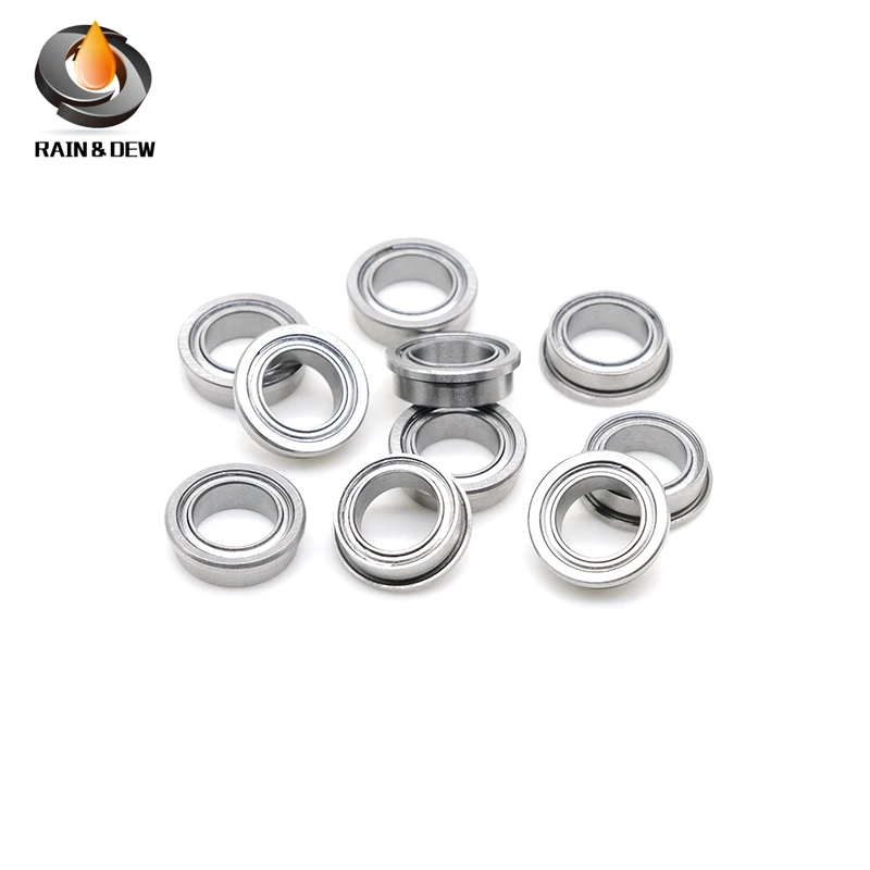 FR168ZZ   FR168 Flange Bearing 6.350*9.525*3.175 mm Flange Bearing ABEC-7 ( 10 PCS ) Miniature Flanged  FR168Z ZZ Ball Bearings
