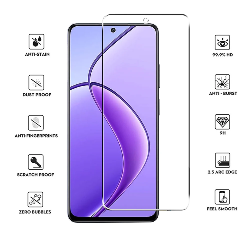 4PCS Premium Tempered Glass Clear Screen Protectors - Universal Compatibility