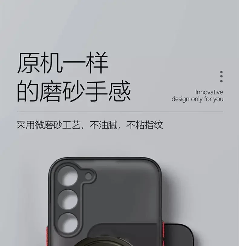 Luxury Matte Case For Samsung Galaxy S26 S25 Edge S24 FE S23 S22 S21 Ultra Plus A56 A26 A36 A16 A15 Magnetic Magsafe Cover