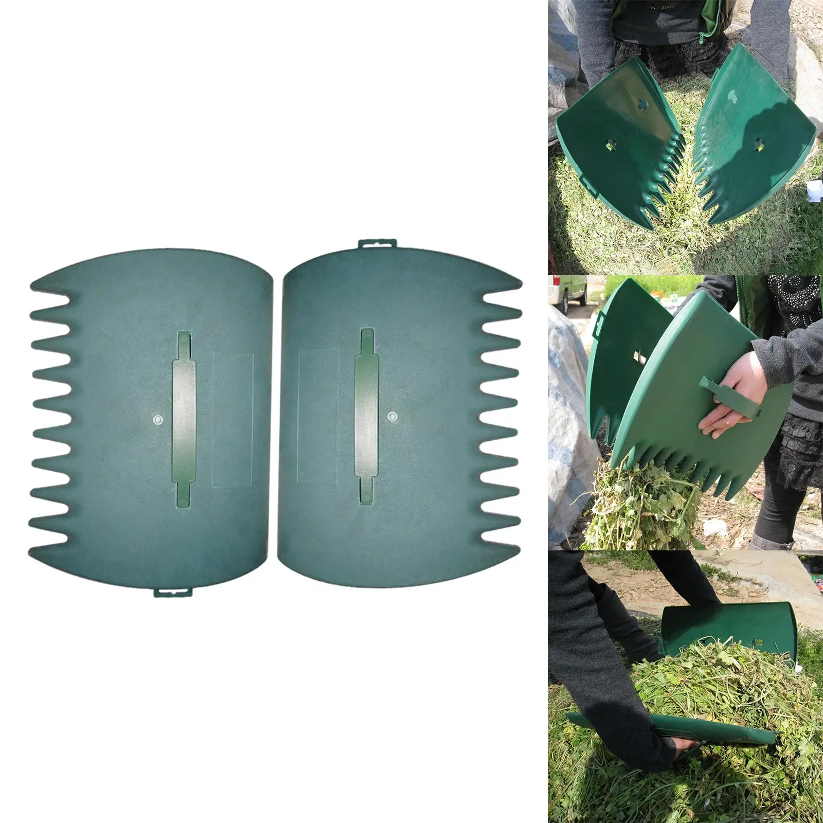 Hand Rake Lightweight Leaf s Hand Rakes Hand Held Rubbish Pick up For Trash Grass Clippings