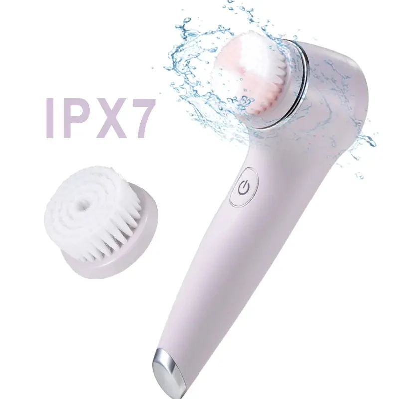 New Facial Care Blackhead Removal Double Sided Deep Cleaning Facial Ceansing Brush Face Scrub Cleaning Rotating Brush Cleanser ckeyin 6 in 1 ultrasonic electric face cleaning brush auto rotating waterproof facial massager pore cleaner blackhead removal