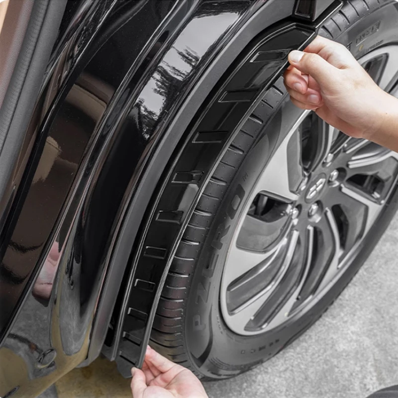 AITO M7 WENJIE 2024 2025 자동차 휠 머드 플랩 스플래시 가드 MudFlaps 전면 후면 펜더 TPE 머드 가드 보호대