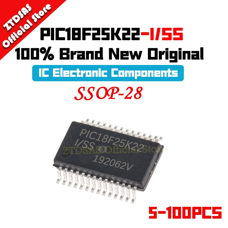 

5-100PCS New Original PIC18F25K22-I/SS PIC18F25K22-I PIC18F25K22 PIC18F25K PIC18F25 PIC18F PIC IC Chip SSOP-28