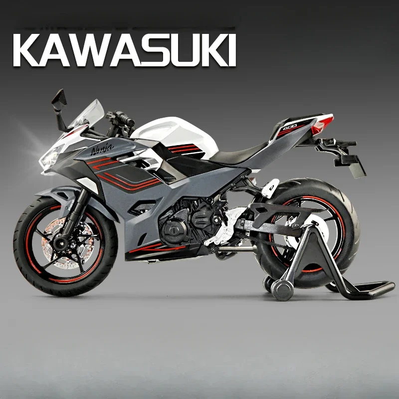 1:12 Scale Kawasaki Ninja 400 Motorbike Alloy Model Toys Vehicles Collective Home Decor Children Boys Motorcycle Toys Gift 2