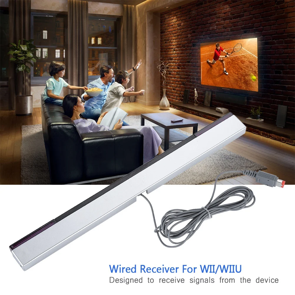 Infrared IR Signal Sensor Bar Wired Receiver Stand for Console