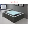 1800mm Bathroom Whirlpool Bathtub LED Colored Lights Indoor Spa Double People Surf Massage Tub K1136 2
