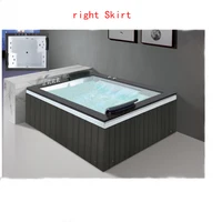 1800mm Bathroom Whirlpool Bathtub LED Colored Lights Indoor Spa Double People Surf Massage Tub K1136 2