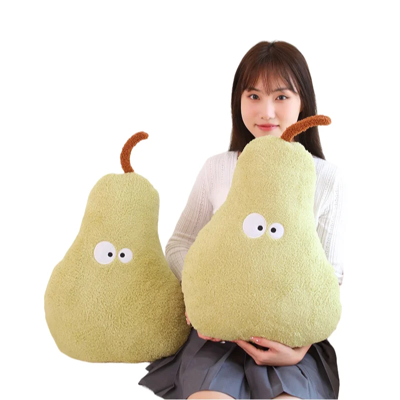 65cm Interesting Creative Green Pear Comfortable Plush Toys Sofa Pillow Decoration Girls Birthday Christmas Gift