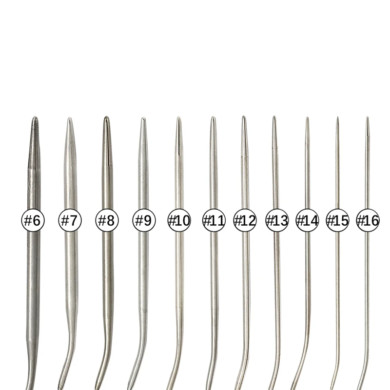 Stainless Steel Circular Knitting and Crochet Needle Set for DIY Weaving and Crafting