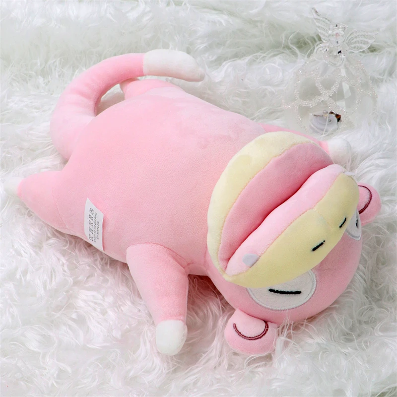  잠자는 Cubone Chikorita Slowpoke Lucario Galarian Ponyta 부드러운 플러시 장난감 귀여운 수면  Charmander Peluche Doll