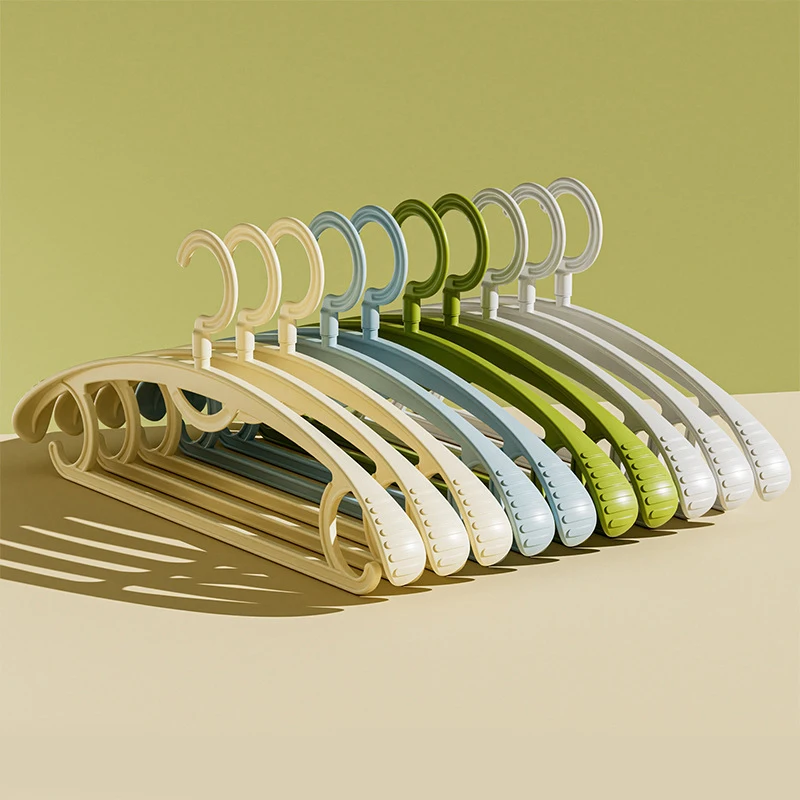 1-50PCS Hangers Multi-Functional Wide-Shoulder Non-Slip Drying Rack Thickened Clothes Drying Support Rack Student Coats Hanger