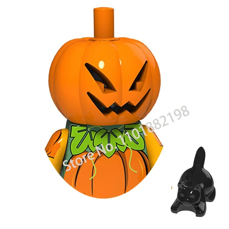 Bloques De Construcción De Halloween JOISHOP - 391 Piezas, 12 Figuras De Fantasma, Bruja Y Esqueleto, Juguete Educativo Para Niños