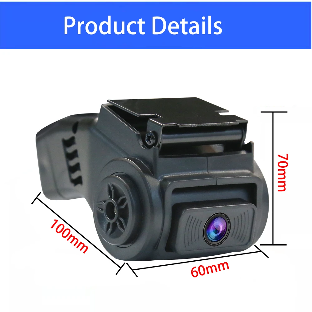 1080P Front and Rear View Dual Lens AHD Camera Inside for Bus/Taxi/Online Car Hailing HD Night Vision Audio Pickup 2CH Cam