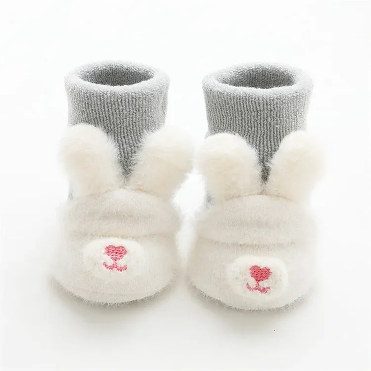 

1 2 3 Year Old Winter Baby Socks Anti Slip Cotton Long Stockings Kid Child Toddler Boy Girl Warm Terry Thermal Animal Sock
