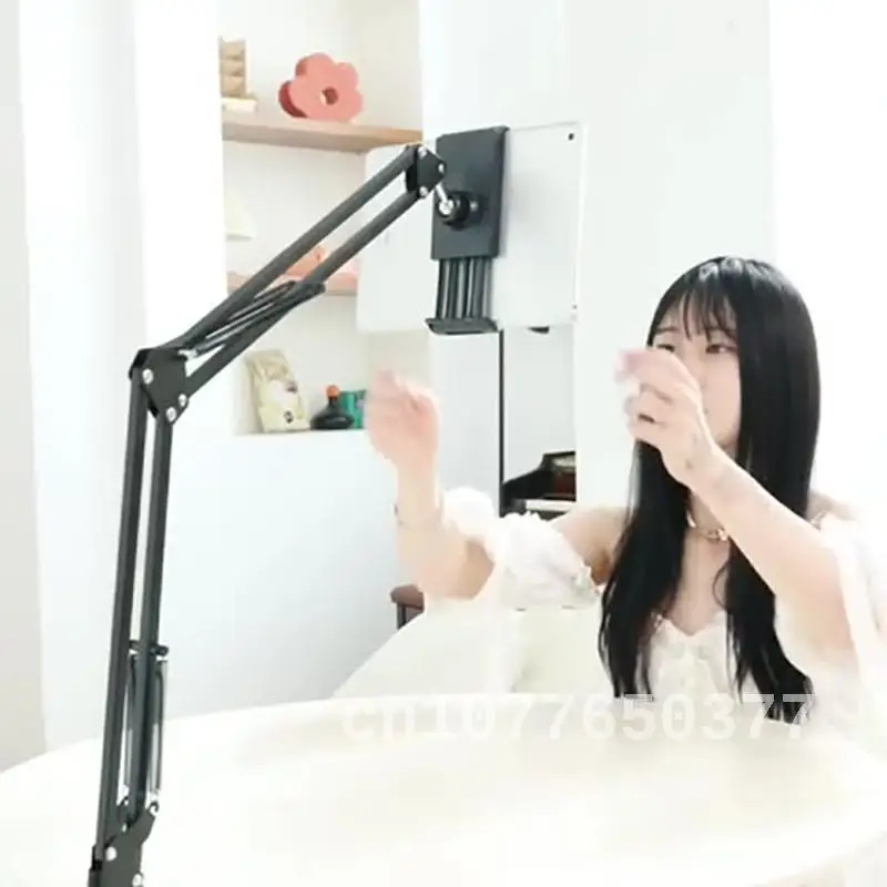 35 models of folding metal cantilever phone bracket for live broadcast on bedside desktop with clip-on lazy bracket