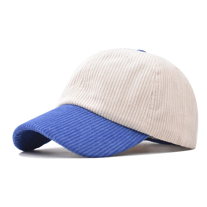 

Corduroy Splicing Keep Warm Outdoor Shade Baseball Cap Sun Protection Korean Version Women Snapback Dad Hat