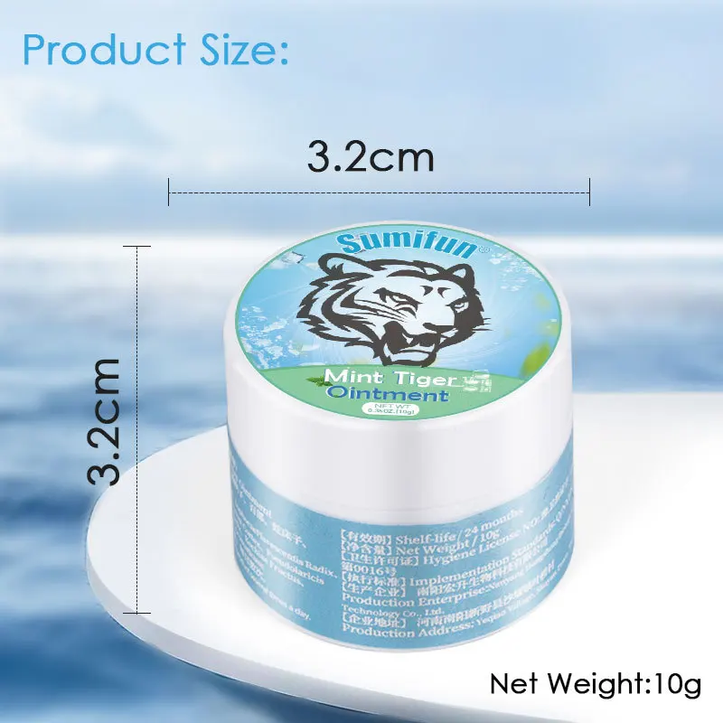Tiger Balm Cooling Oil Mint Ointment Treat Colds Headaches Nasal Congestion Dizziness Cream Mosquito Bite Anti Itch Plaster