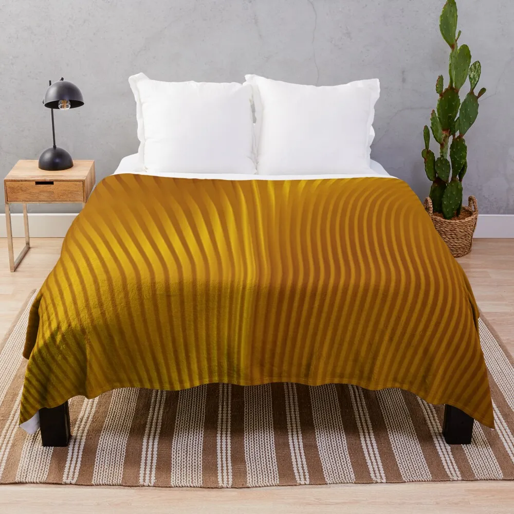 

Golden Art Deco Pattern Throw Blanket sofa bed Kid'S Blanket