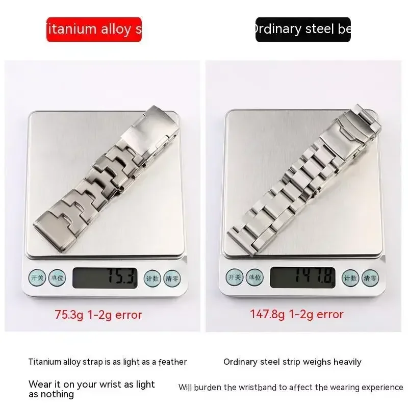 Premium Quickfit Titanium Watch Strap - 26mm/22mm Adjustable Metal Release Band