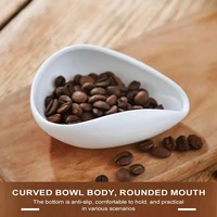 Leeseph Coffee Beans Dosing Cup, Pure White Ceramic Tea&Coffee Beans Vessel, Ceramic Dosing Vessel fit Coffee or Tea, Best Gift 6