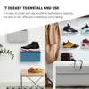 6Pcs Acrylic Shoe Rack Floating Shoe Shelves Clear Sneaker Display Shelf Wall Mounted Holder Shoe Hanger Home Storage ganization 2