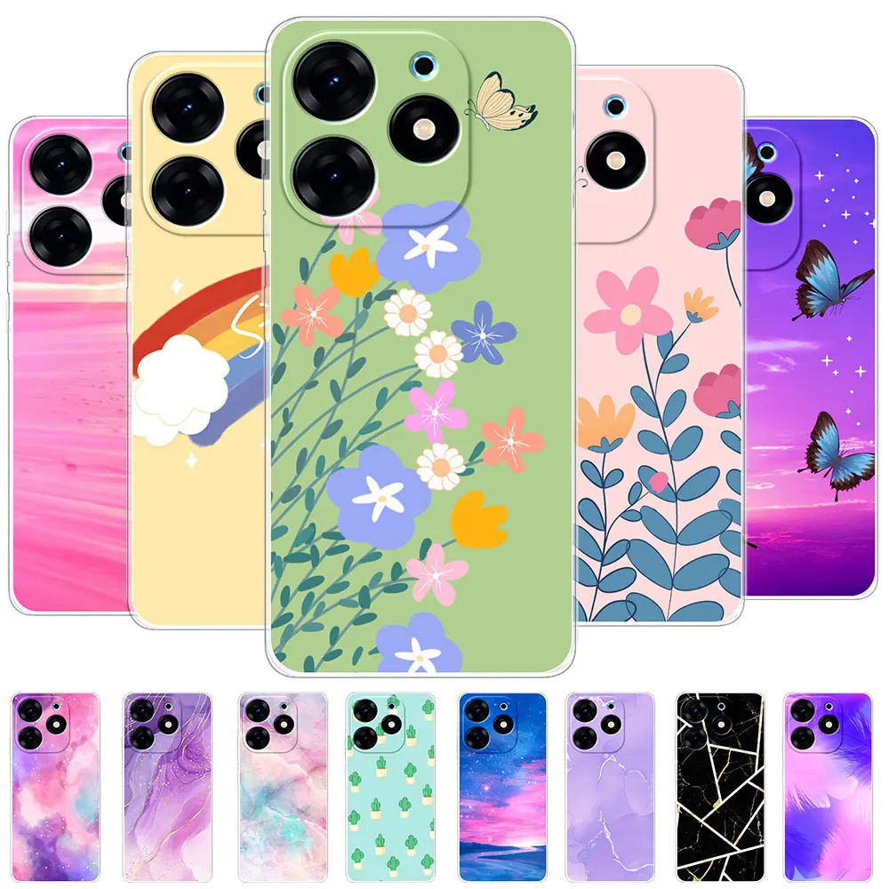 Per Tecno Spark 10 Pro Custodia Custodia Protettiva Morbida In Silicone Per Tecno Spark 10 Coque Per Tecno Spark 10C Funda Clear Bumper