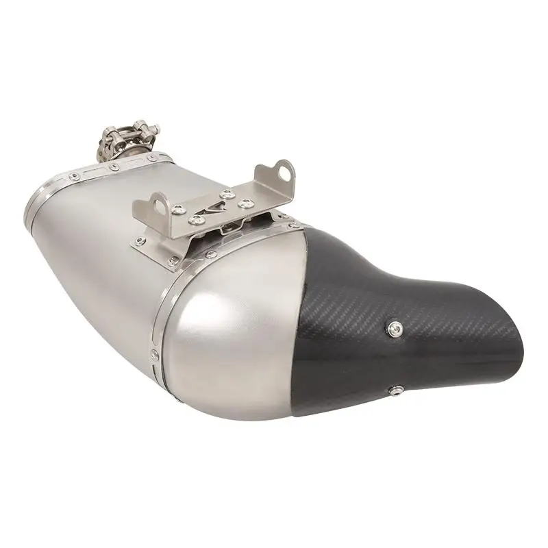 Exhaust Tail Pipe For QJMOTOR SRK600SRK600RR 20-22 Motorcycle Escape Muffler Stainless Steel Carbon Head Removable DB Killer - Image 5