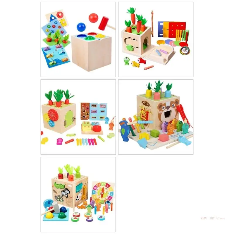 

Colorful Pulling Radish Sorter Toy Color Cognition for Kid Educational