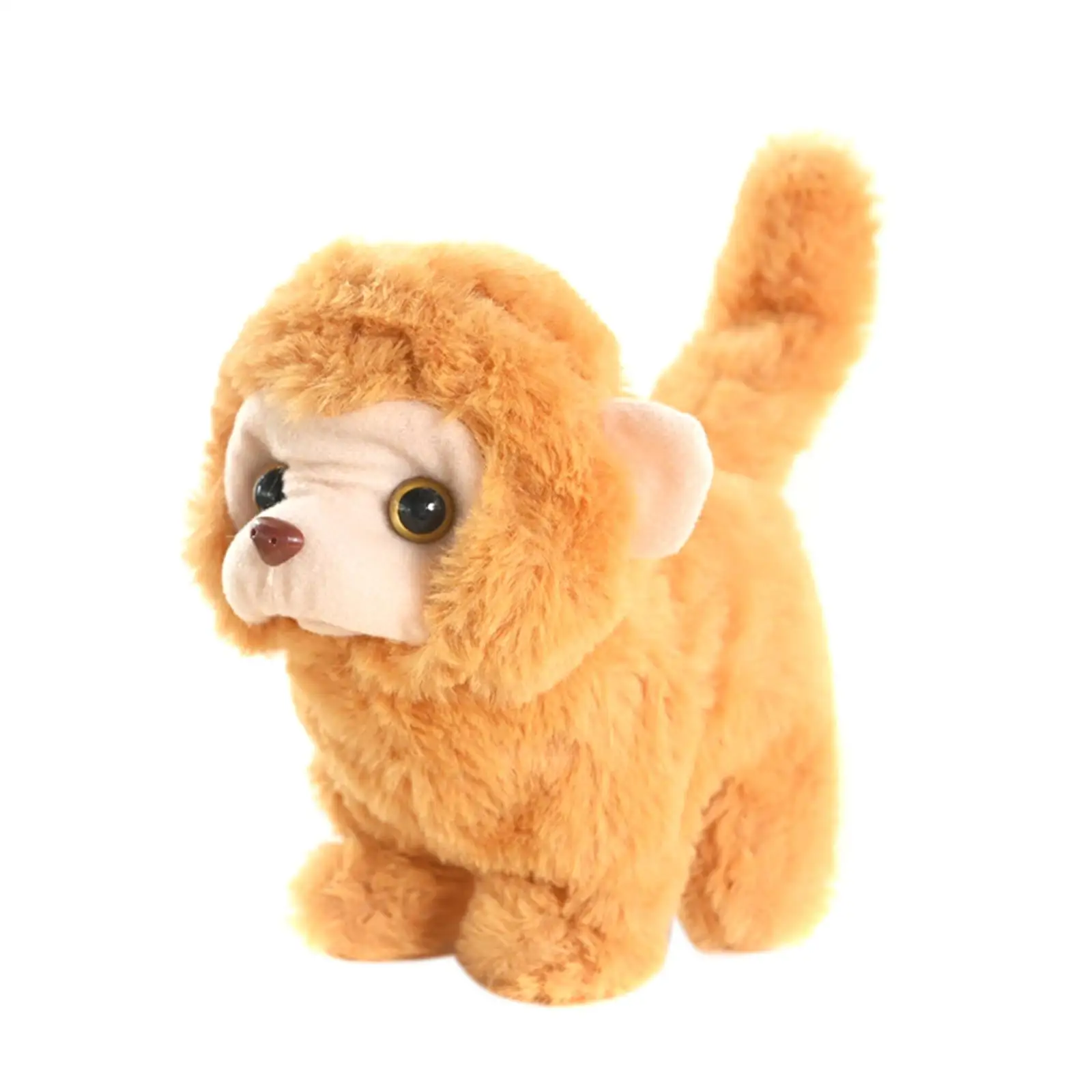 Walking Monkey Doll Soft Monkey Toy Stuffed Animal Cute with Sound Electric Plush Monkey Toy for Kids Holidays Birthday Gifts