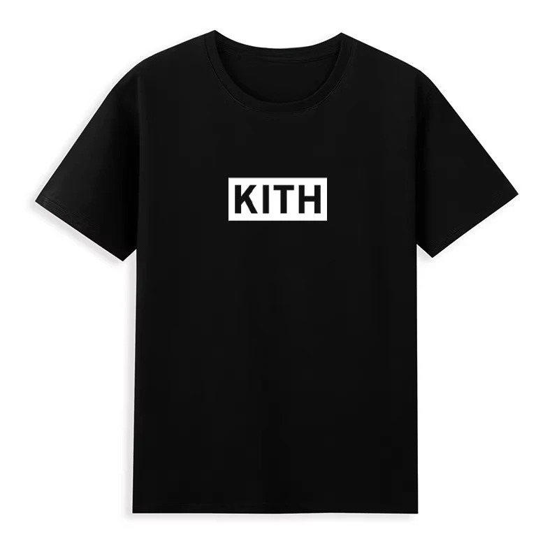 2026 Neues Einfarbiges Rundhals-T-Shirt mit Druck, Einfaches Quadratisches Textmuster, Herren- und Damen-Baumwoll-Kurzarm-T-Shirt