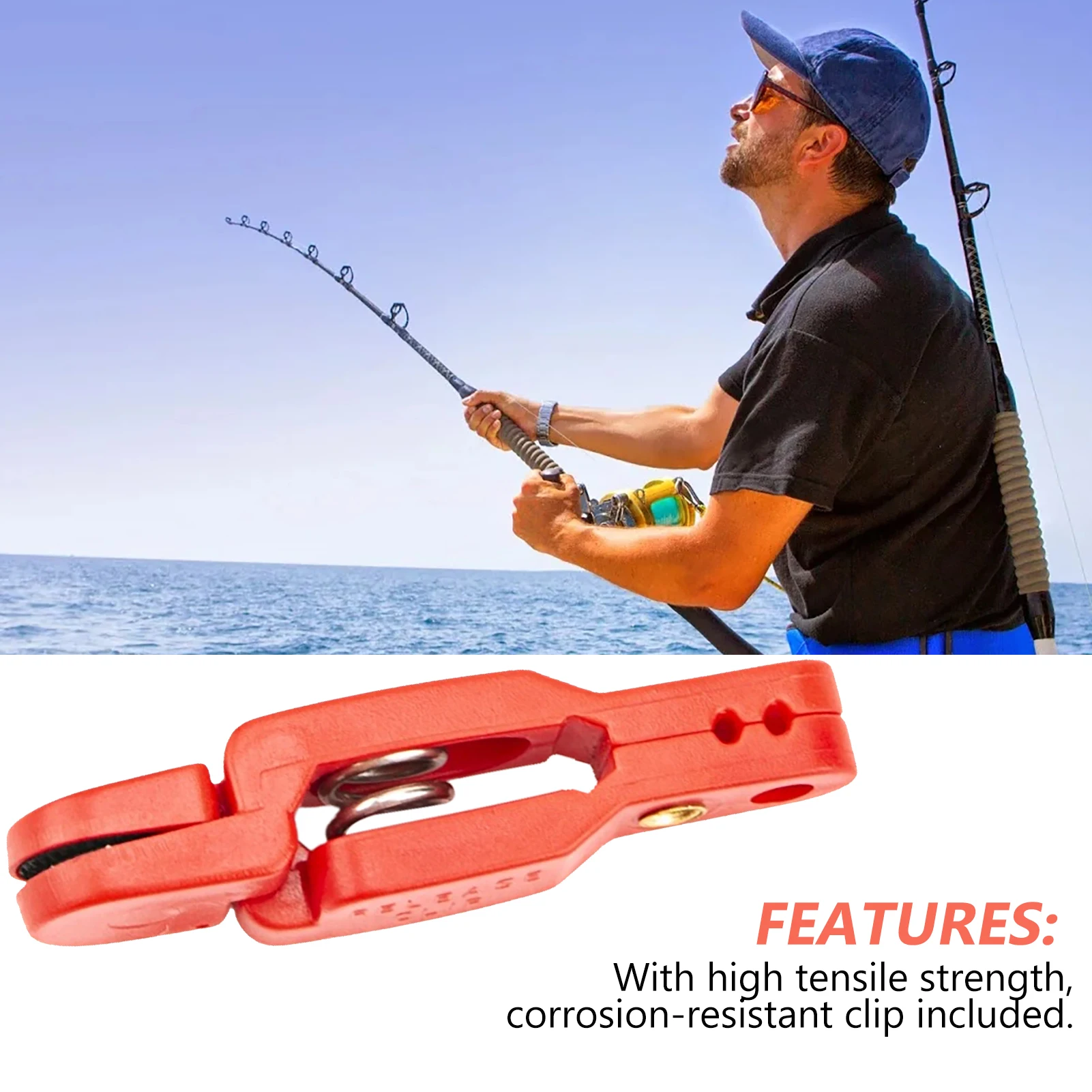 2pcs Clips De Liberación De Línea Potencia Grip Plus C Cierre Aplicable A Varios Peces Buen