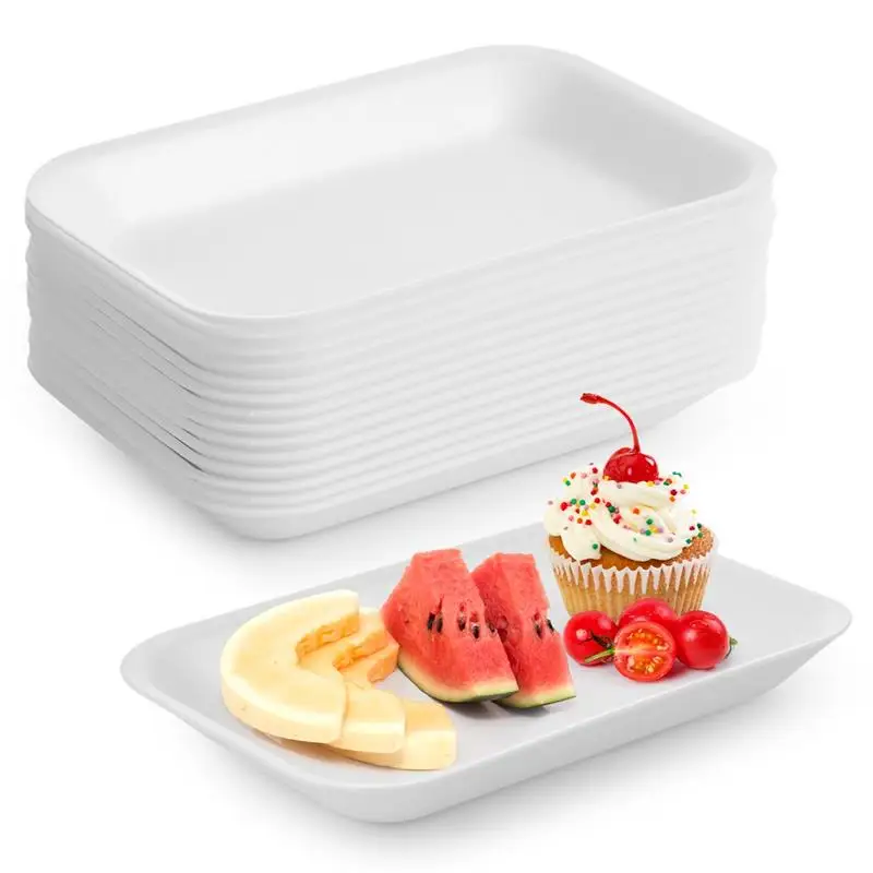 Crafts Foam Trays Disposable Food Trays 60Pcs