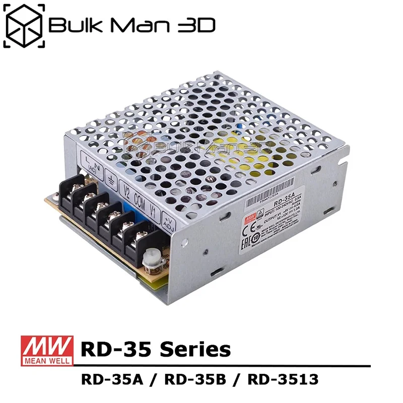 

Mean Well RD-35 Series 35W Dual Output Switching Power Supply RD-35A RD-35B RD-3513