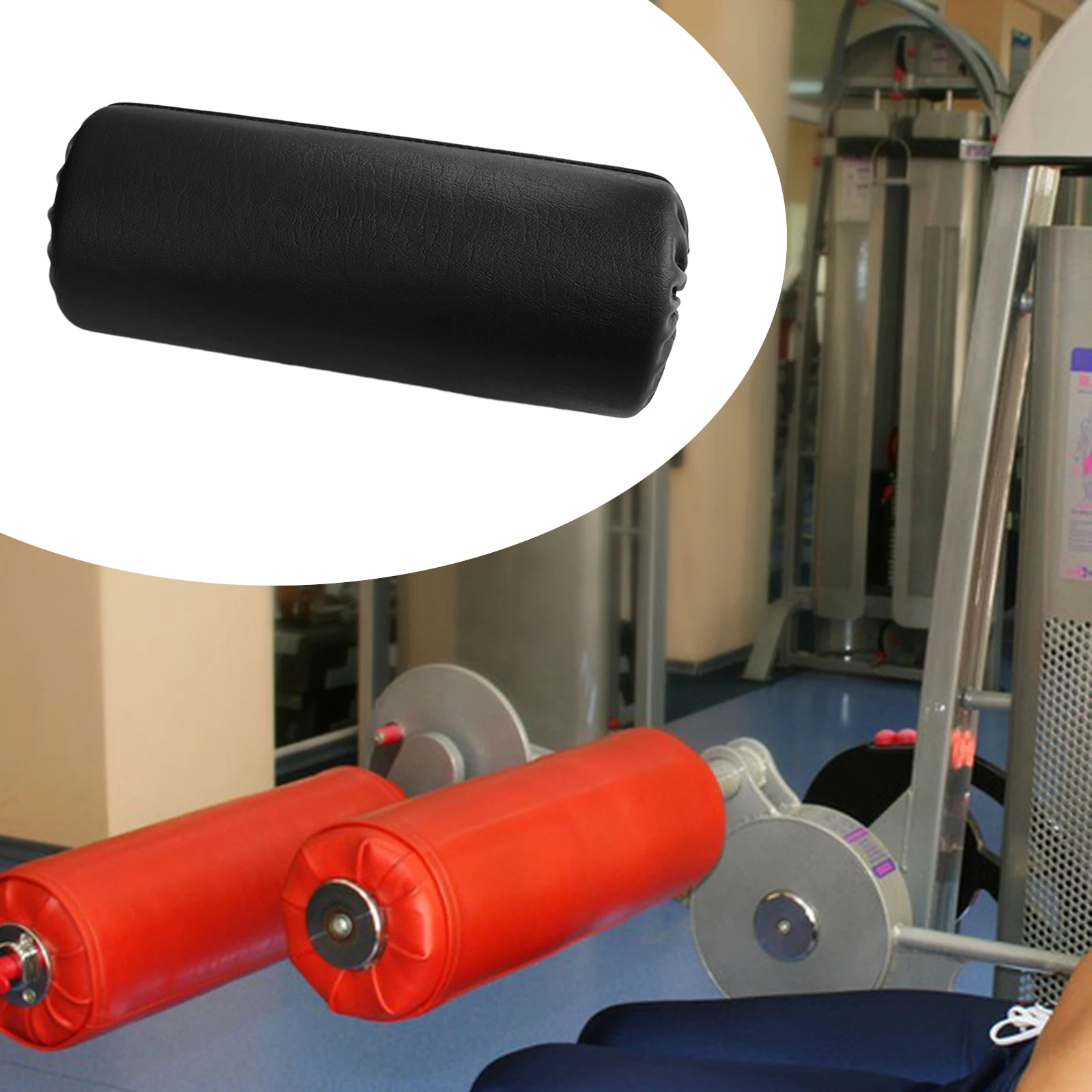 بكرة رغوة من الجلد الصناعي للتمرين ، وسادة قدم إسف...