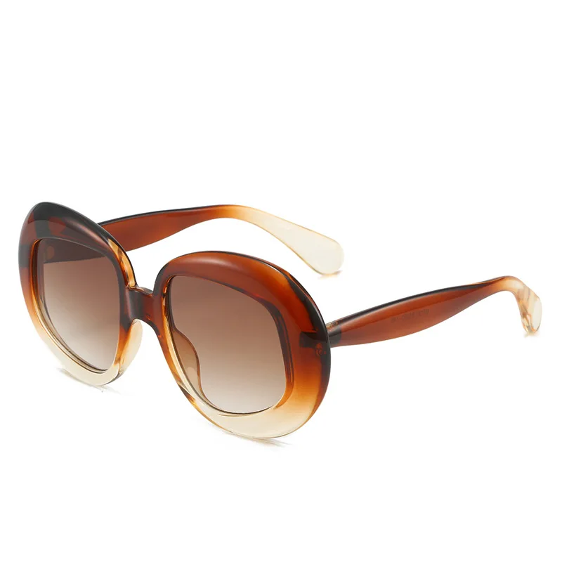 Meilleurs Prix De Gros Lunettes De Soleil Vintage Rétro D'or Unisexe Protection UV400, Cadre En