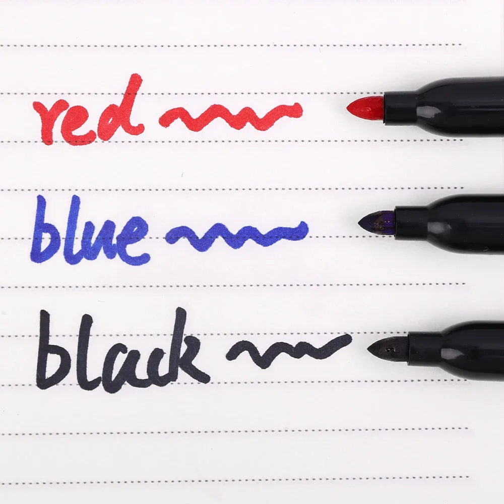 1.5mm permanent paint marker pen drawing markers oil-based waterproof black ink sketch pens stationery art school supplies