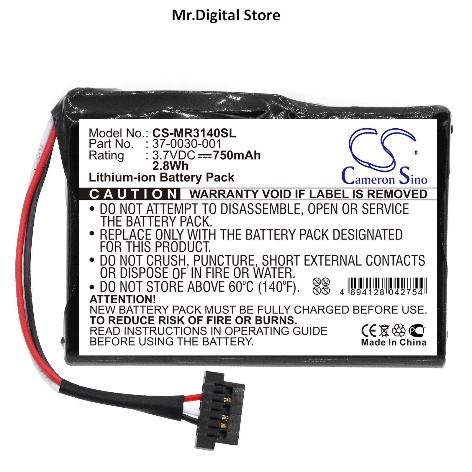 

Cameron Sino 750mAh Battery 37-0030-001 for Magellan Maestro 3140