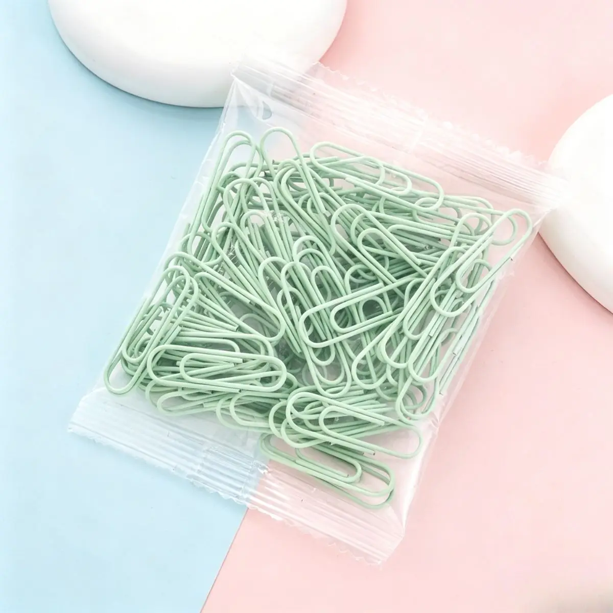 Vibrant Assorted Colored Paper Clips, 80 Pack - Reusable & Durable for Office and School Use