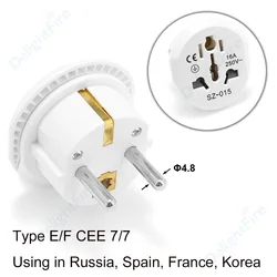 Universal Travel Plug Adapter for European Outlets - EU Plug Converter for Global Devices (1pcs)
