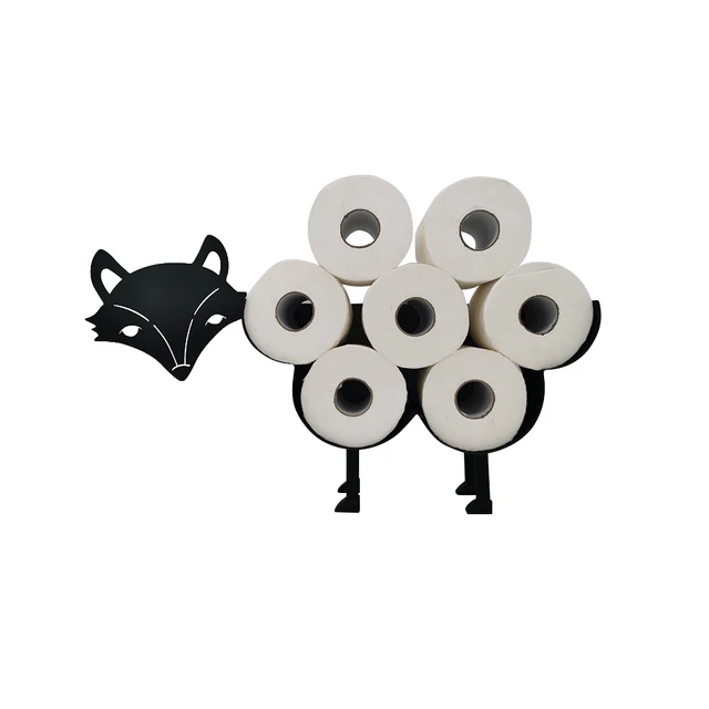 HomeZone® Porte-rouleau de papier toilette mural en métal noir en forme de  mouton pour salle de bain - Peut contenir jusqu'à 7 rouleaux de papier  toilette : : Commerce, Industrie et Science