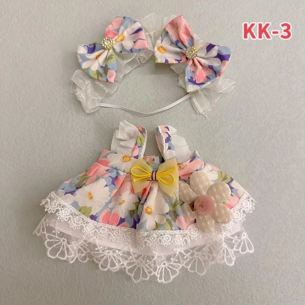 20cm Plush Doll'S Clothes Outfit Accessories For Korea Kpop Exo Labubu Idol Dolls Lolita set cute little princess skirt Clothing 6