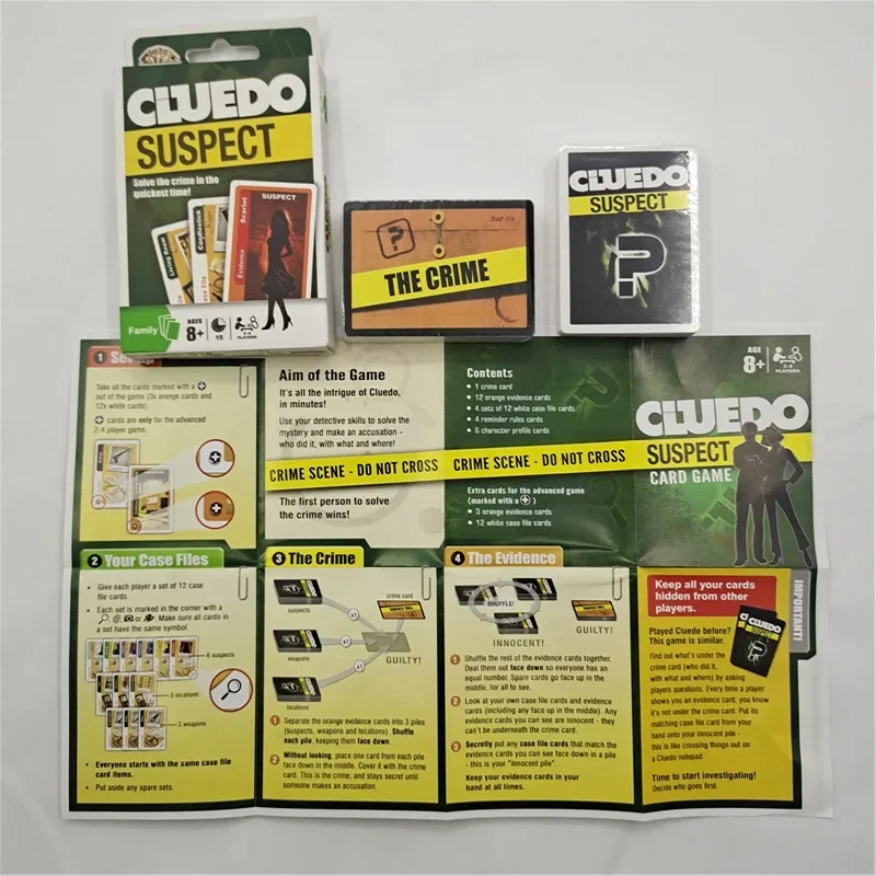 Cluedo Card Game Classic Mystery Game Vrije Tijd En Entertainment Multiplayer Interactieve Kaarten
