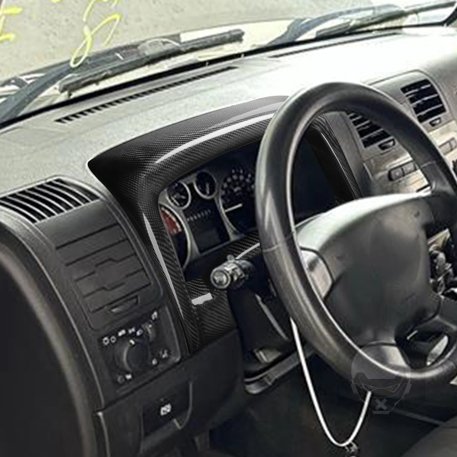 For Hummer H3 2007 2008 2009 2010 Dashboard Speedometer Panel Cover Real Carbon Fiber Hardware Refit Car Interior Accessories