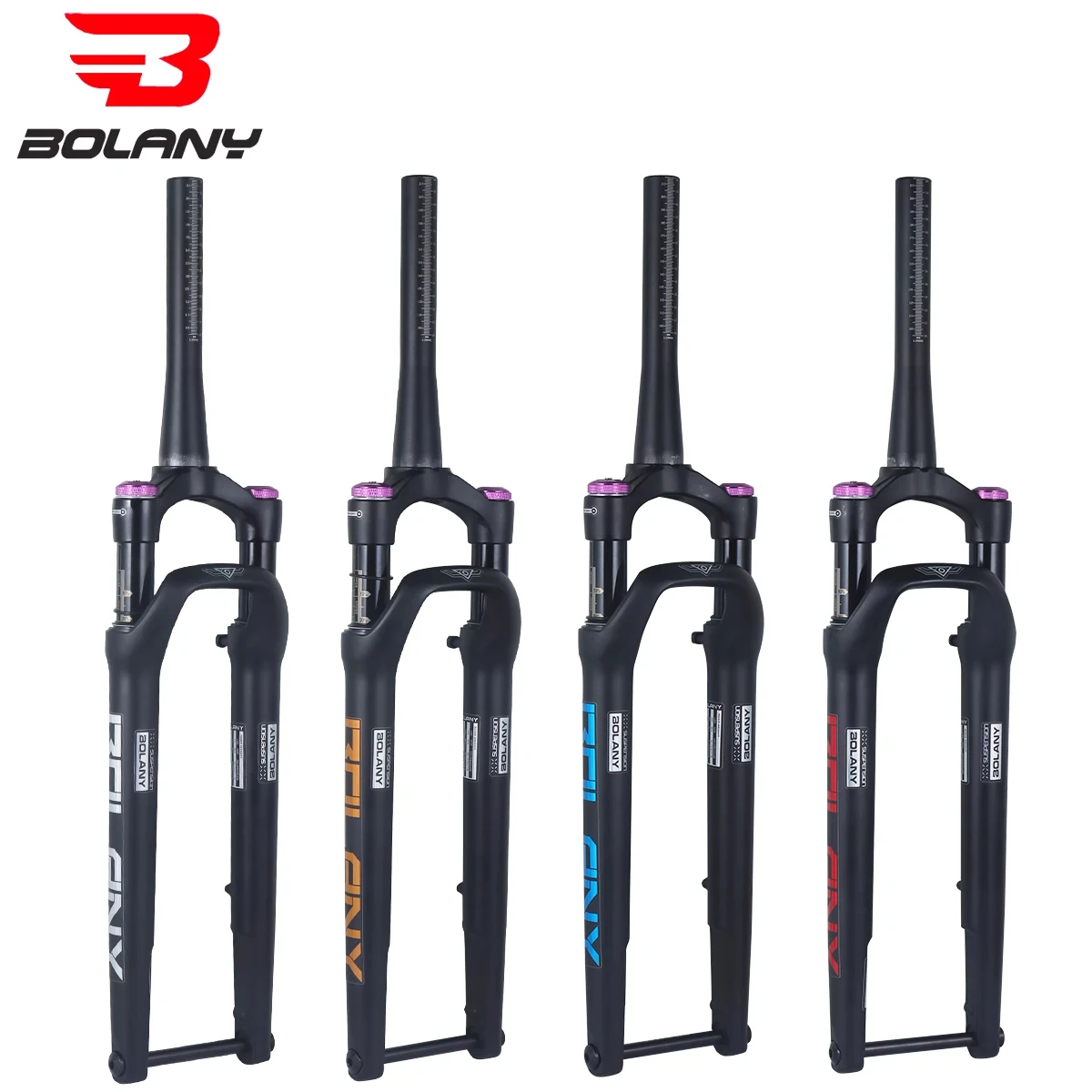 

700C Bike Front Fork Bolany Off-Road Pneumatic Shock Absorption Magnesium Alloy 12x100mm Barrel shaft Disc Brake Bicycle Frame