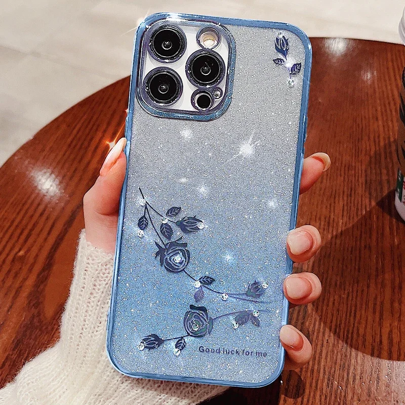 Glitter Rhinestone Phone Cover, Edge 40 30 Neo Design