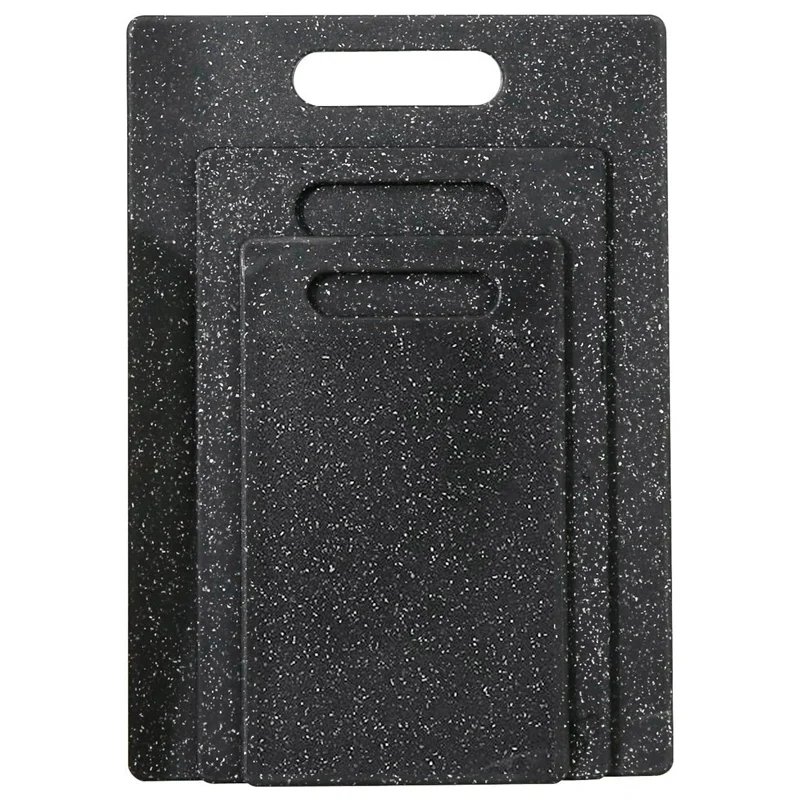 

Cutting Board Set For Kitchen, 3 Piece, Dishwasher Safe, Food Safe Plastic Material, Marble Appearance