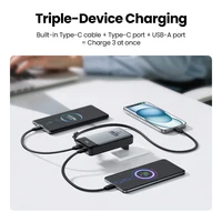 MOVESPEED MSP17 Power Bank 10000 мАч 22,5 Вт Портативное быстрое зарядное устройство и аккумулятор в одном Powerbank со складной вилкой европейского стандарта для смартфона — изображение 6